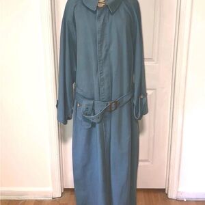 Ralph Lauren Men's Teal Trench Coat